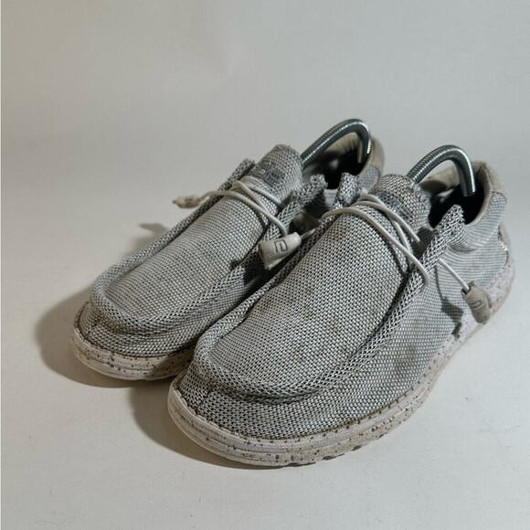 Hey Dude Wally Sox Stylish Gray Mesh Sneakers - Picture 2 of 9